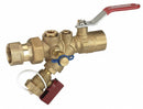 NuTech 1 in Lever Combination Strainer/Ball Valve FNPT x FNPT - SV2E-100F-100F