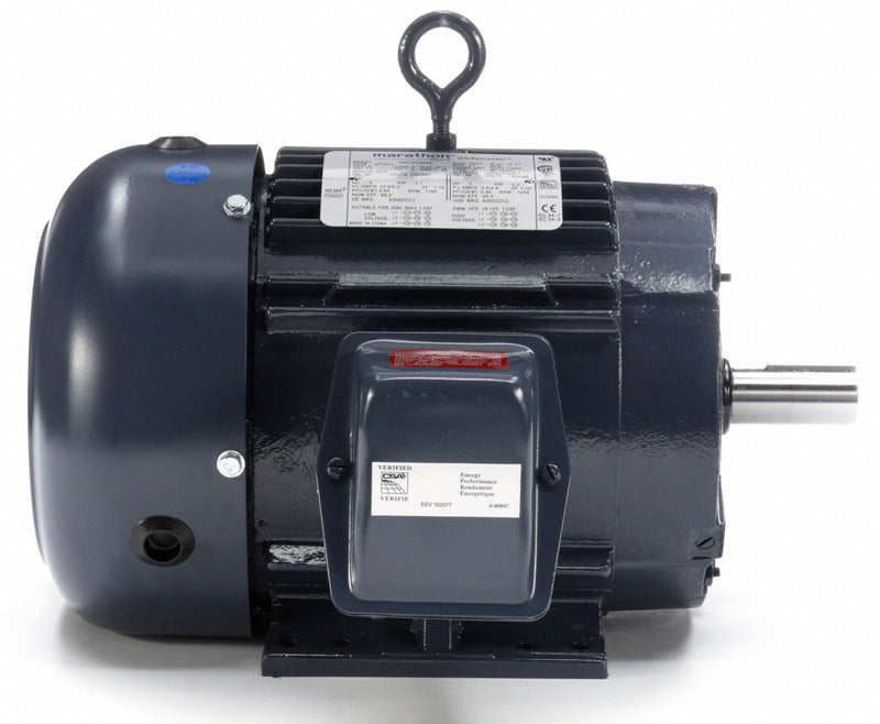 Marathon Motors 5 HP, General Purpose Motor, 3-Phase, 1740 Nameplate RPM, 230/460 Voltage, 184T Frame - 184TTFCD6026