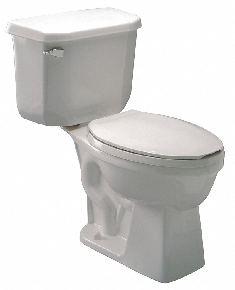 Zurn Single Flush, Left Hand Trip Lever, Two Piece, Tank Toilet, Elongated - Z5561