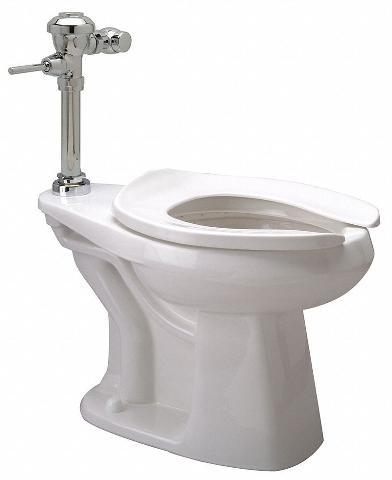 Zurn Single Flush, Oscillating Handle, Two Piece, Flush Valve Toilet, Elongated - Z5655.258.00.00.00