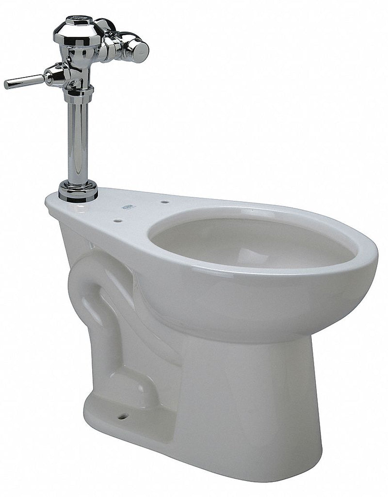 Zurn Single Flush, Oscillating Handle, Two Piece, Flush Valve Toilet, Elongated - Z5665.258.00.00.00