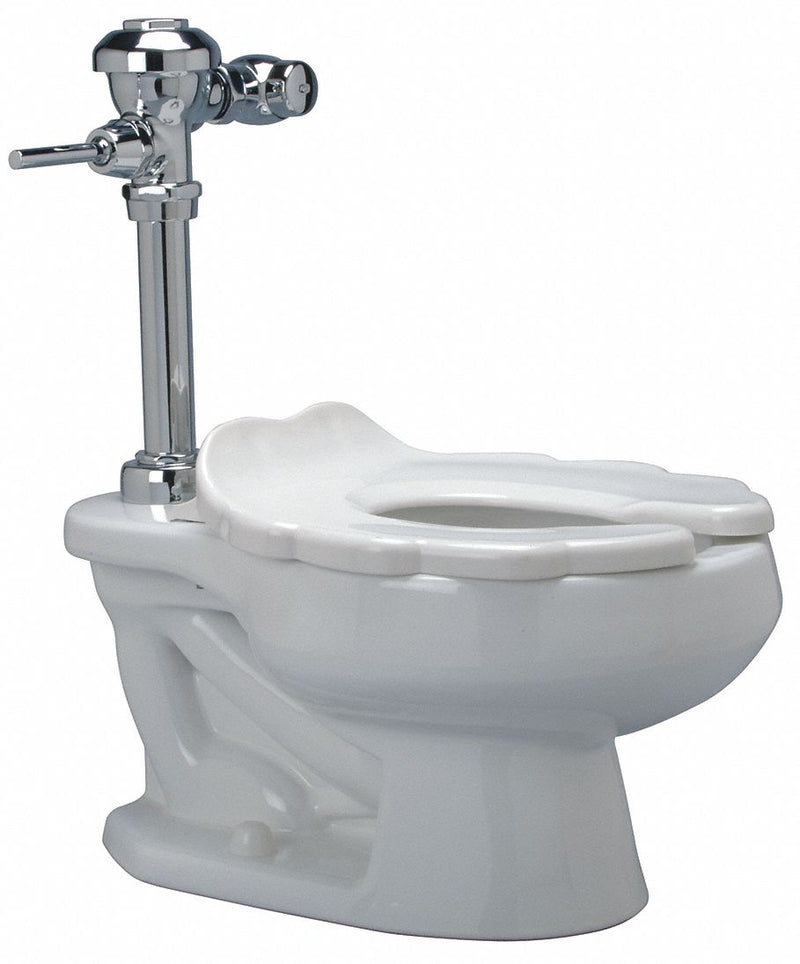 Zurn Single Flush, Oscillating Handle, Two Piece, Flush Valve Toilet, Elongated - Z5675.001.09.00.00