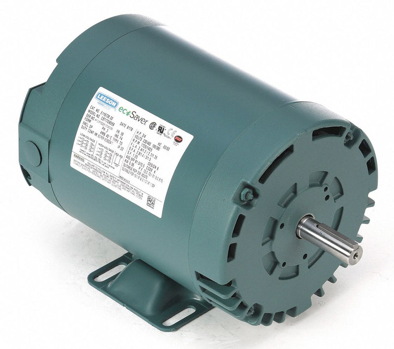 Leeson 3/4 HP, General Purpose Motor, 3-Phase, 1725 Nameplate RPM, 230/460 Voltage, 56C Frame - E116738.00