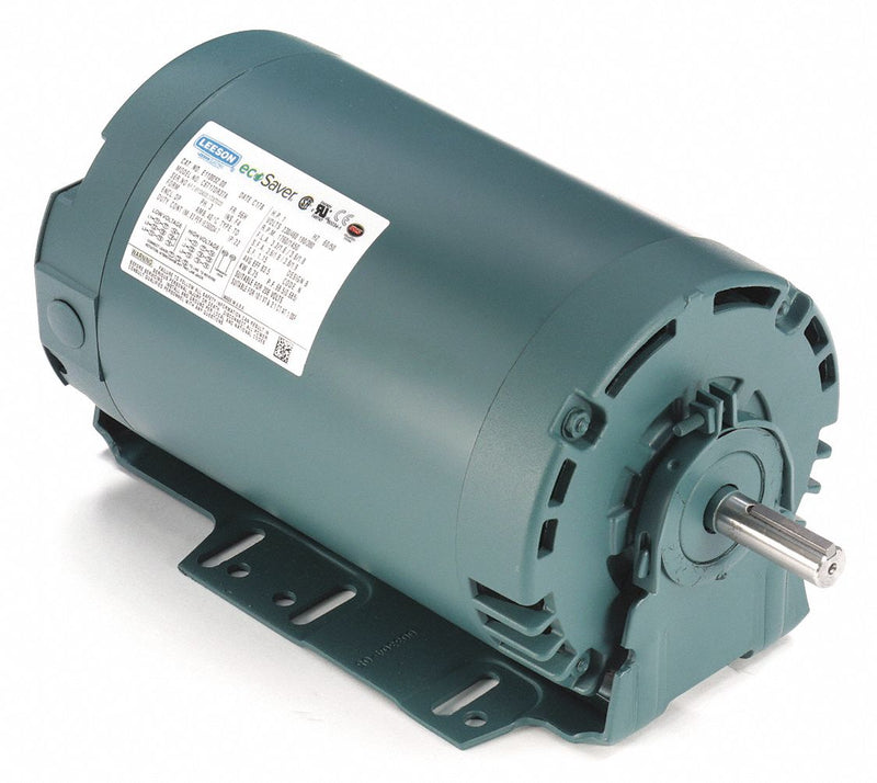 Leeson 1 HP, General Purpose Motor, 3-Phase, 1760 Nameplate RPM, 230/460 Voltage, 56H Frame - E110052.00