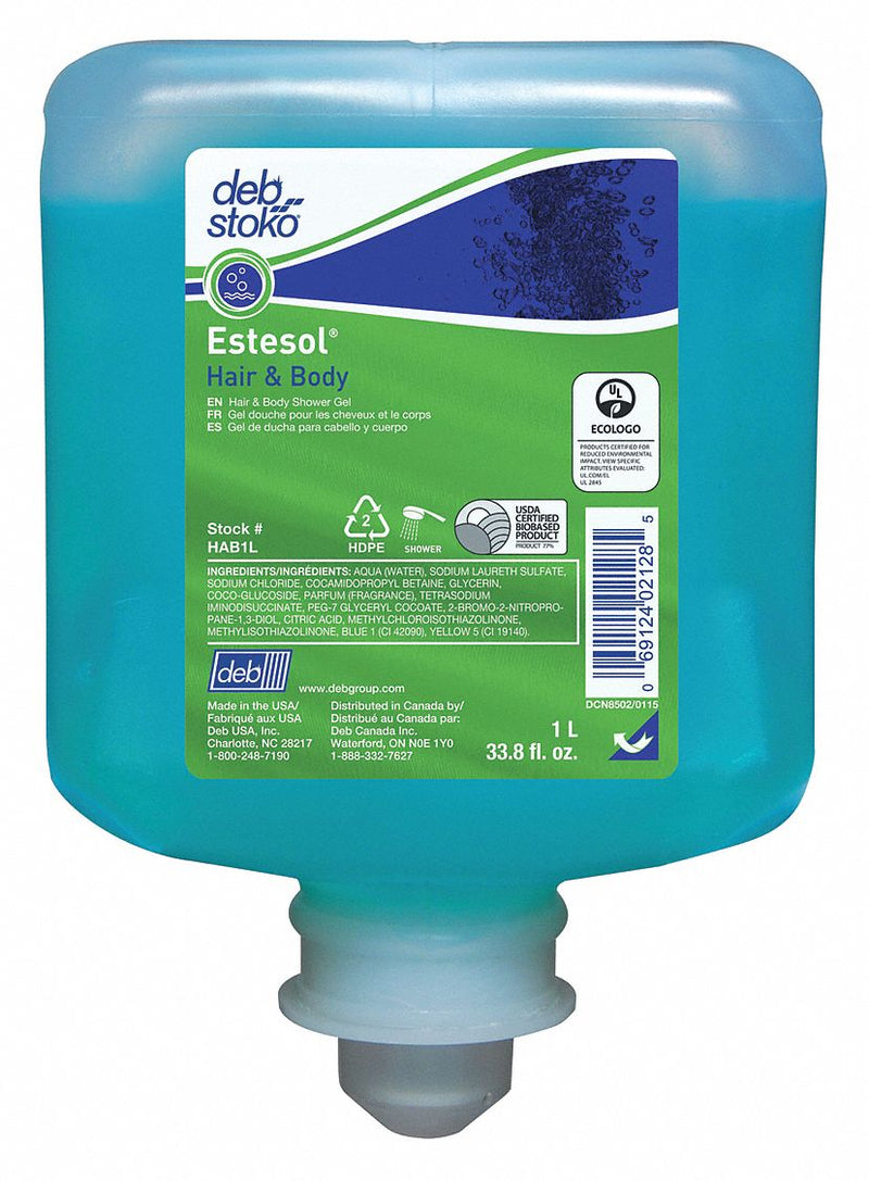 DEB HAB1L - Shampoo and Body Wash 1000mL Gel PK6