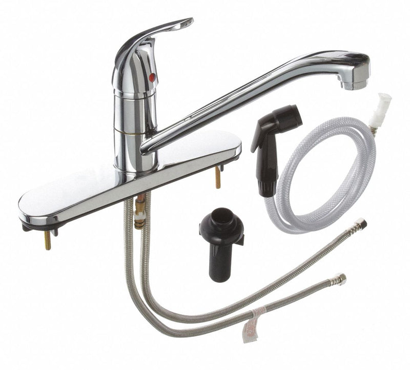 Zurn Chrome, Low Arc, Kitchen Sink Faucet, Manual Faucet Activation, 2.20 gpm - Z7872C-XL