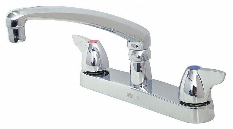 Zurn Chrome, Low Arc, Kitchen Sink Faucet, Manual Faucet Activation, 2.20 gpm - Z871G3-XL