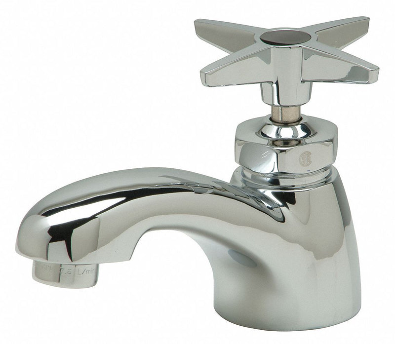 Zurn Chrome, Low Arc, Bathroom Sink Faucet, Manual Faucet Activation, 0.5 gpm - Z82702-XL-3M