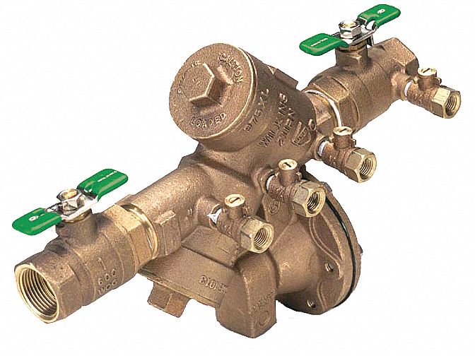 Zurn Reduced Pressure Zone Backflow Preventer, Low Lead Cast Bronze, Wilkins 975XL2 Series, FNPT Connecti - 112-975XL2