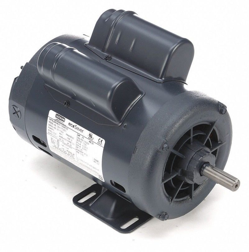 Leeson 3/4 HP, General Purpose Motor, Capacitor-Start, 1725 Nameplate RPM, 115/230 Voltage, 56 Frame - E119348.00