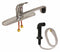 Dominion Chrome, Low Arc, Kitchen Sink Faucet, Manual Faucet Activation, 1.75 gpm - 77-1182