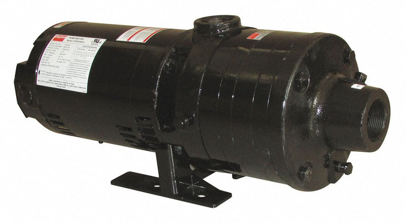 Dayton 208 to 240/480V AC Booster Pump, 3-Phase, 92 psi Max. Pressure, 1 1/2 in NPT Inlet Size - 45MW31
