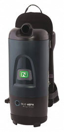 Nobles Backpack Vacuum, Corded, 111 cfm, HEPA Vacuum Filtration Type, 13.5 lb, 2 1/2 gal - 9013486