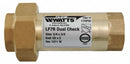 Watts Check Valve, 3/4 in, Dual, Inline, Bronze, FNPT x FNPT - 3/4 LF7 U2-2