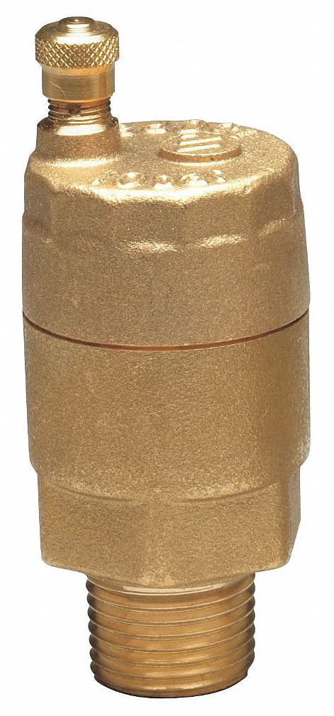 Watts 150 psi Automatic Air Vent Valve, Brass, 3/4 in Inlet - FV-4M1- 3/4