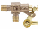 Watts Bulkhead-Mount Float Valve with Threaded Outlet, 1/4 in -20 Rod Thread, Bronze - ST375