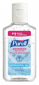 Purell Hand Sanitizer, 1 oz, Squeeze Bottle, Gel, None, PK 250 - 3901-2C-250