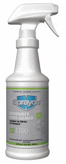 Sprayon Glass Cleaner, 32 oz Cleaner Container Size, Hard Nonporous Surfaces Chemicals For Use On - S1100T1232