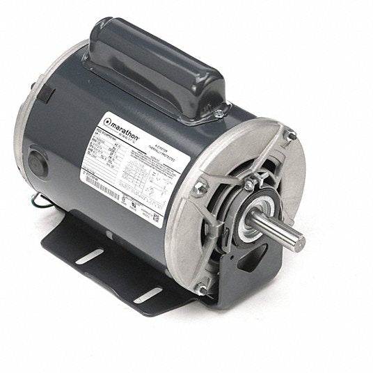 Marathon B302 Belt Drive Motor, 1 Split Phase, Open Drip Proof, Resilient Ring Mount, Ball Bearing, 1/4 HP, 1725 RPM, 1 Speed, 115 VAC, 48Z Frame