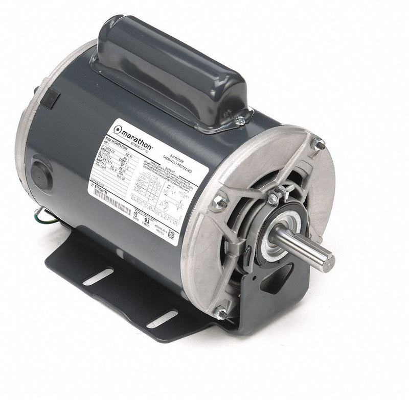 Marathon Motors 1 HP, General Purpose Motor, Capacitor-Start, 1725 Nameplate RPM, 115/208-230 Voltage, 56 Frame - 5KC49PN0164X