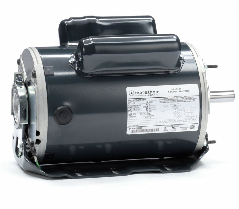 Marathon Motors 1/3, 1 HP, General Purpose Motor, Capacitor-Start/Run, 1725/1140 Nameplate RPM, 208-230 Voltage - 5KCR48TN3084X