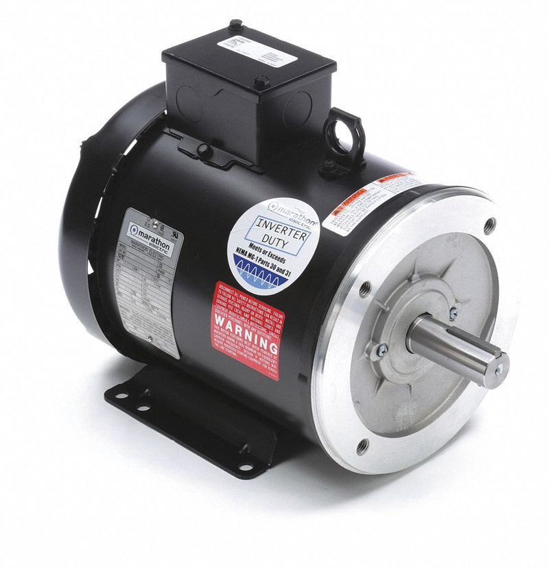 Marathon Motors 3 HP Vector Motor,3-Phase,1765 Nameplate RPM,230/460 Voltage,Frame 182TC - 182THFW7729