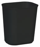 Rubbermaid 3 1/2 gal Rectangular Fire-Resistant Wastebasket, Plastic, Black - FG254100BLA