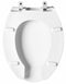 Bemis Elongated, Standard Toilet Seat Type, Open Front Type, Includes Cover Yes, White - 1950SS 000