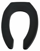 Bemis Elongated, Standard Toilet Seat Type, Open Front Type, Includes Cover No, Black - 1955SSCT 047