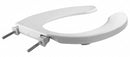 Bemis Elongated, Standard Toilet Seat Type, Open Front Type, Includes Cover No, White - 1055SSC 000