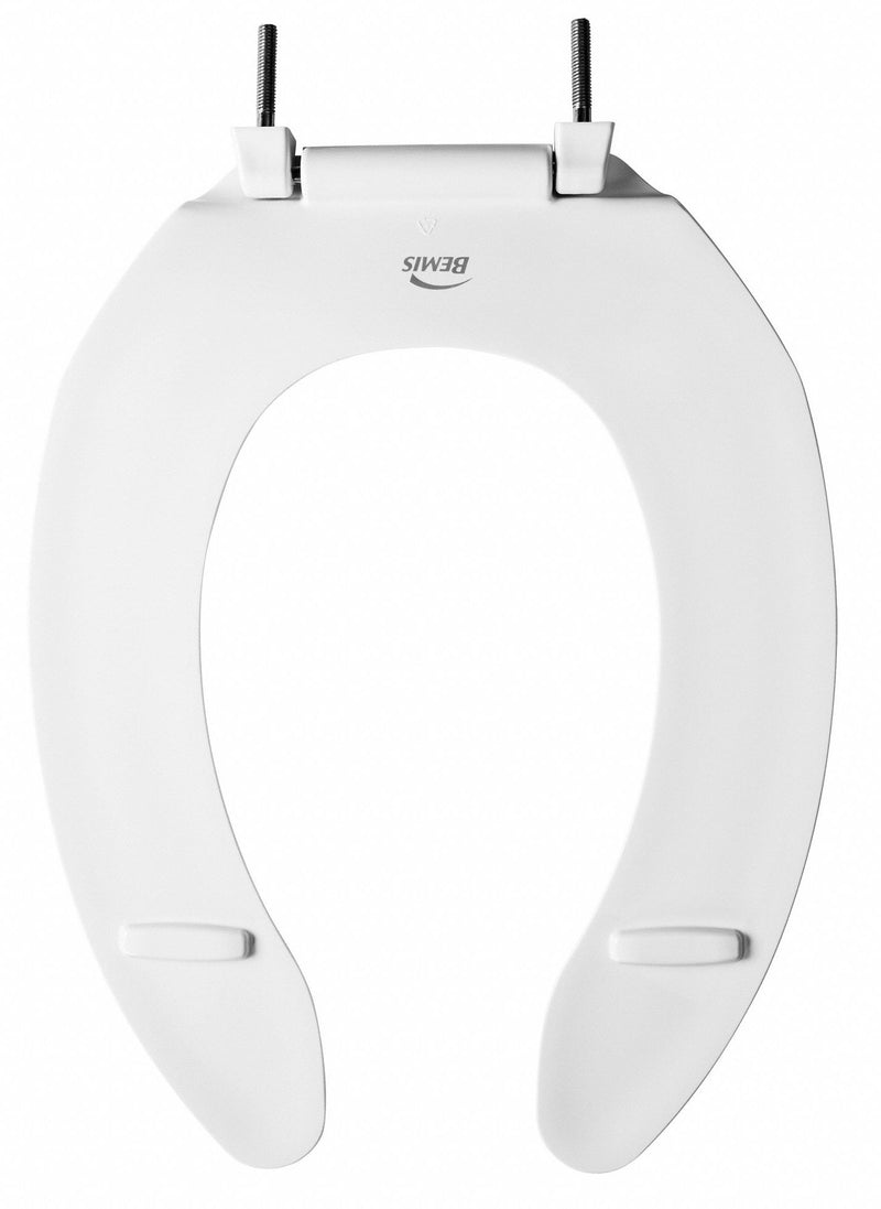Bemis Elongated, Standard Toilet Seat Type, Open Front Type, Includes Cover No, White - 1055SSC 000