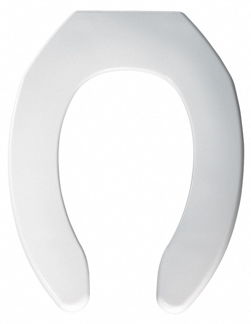 Bemis Elongated, Standard Toilet Seat Type, Open Front Type, Includes Cover No, White - 1055SSC 000