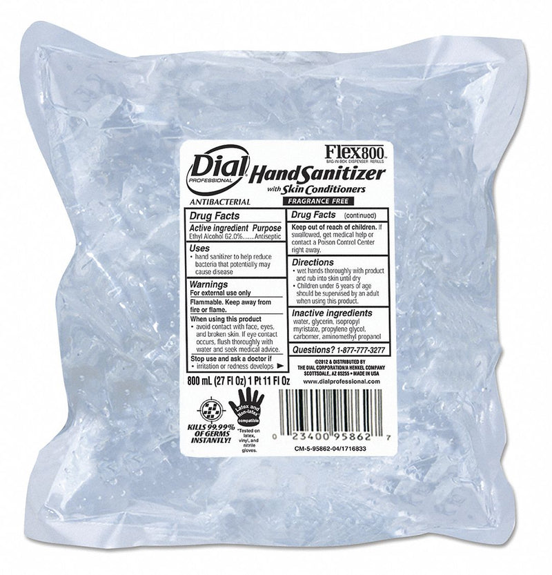 Dial 95862 - Hand Sani. Refill Bulk Refill Gel PK12