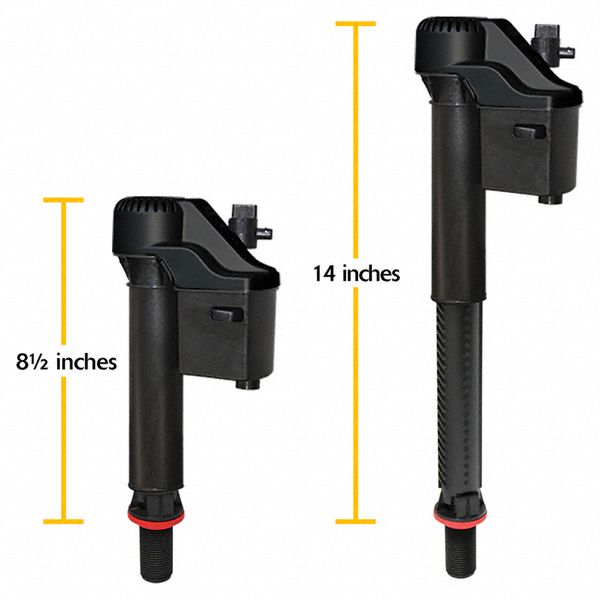 Korky Fill Valve, Fits Brand Universal Fit, For Use with Series Universal Fit, Toilets, Gravity Tanks - 528PRO