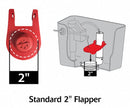 Korky Flapper, Fits Brand Universal Fit, For Use with Series Universal Fit, Toilets, Gravity Tanks - 100BP