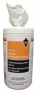 Tough Guy Degreaser Wipes, 10-1/2" x 12-1/4", Yellow - 48KT04