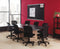 Quartet Push-Pin Bulletin Board, Foam, 48"H x 72"W, Black - B347A