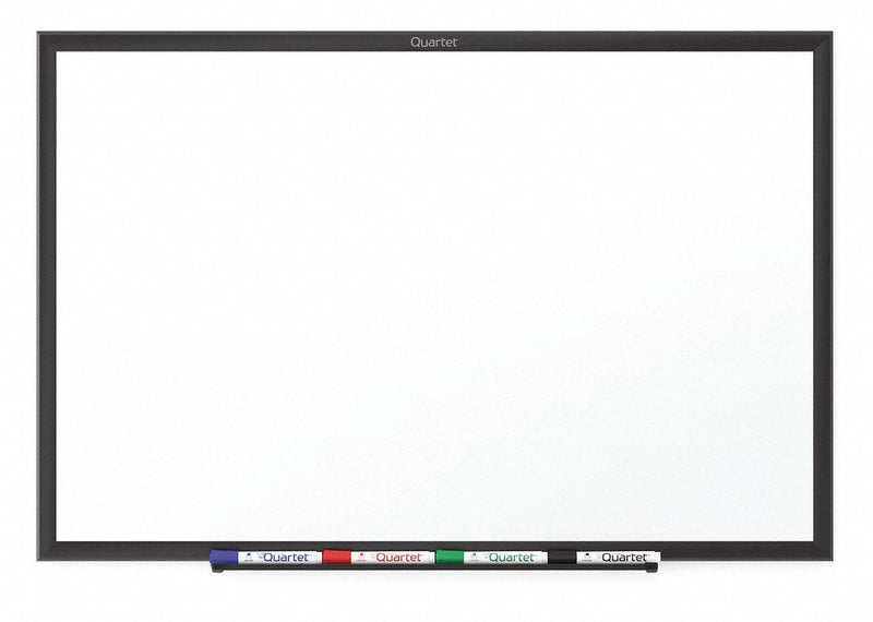 Quartet Gloss-Finish Melamine Dry Erase Board, Wall Mounted, 48"H x 96"W, White - S538B