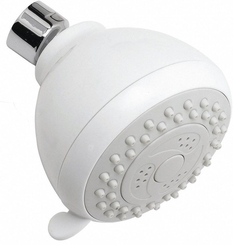 Trident Shower Head, Wall Mounted, White, 1.75 gpm - 48LX90
