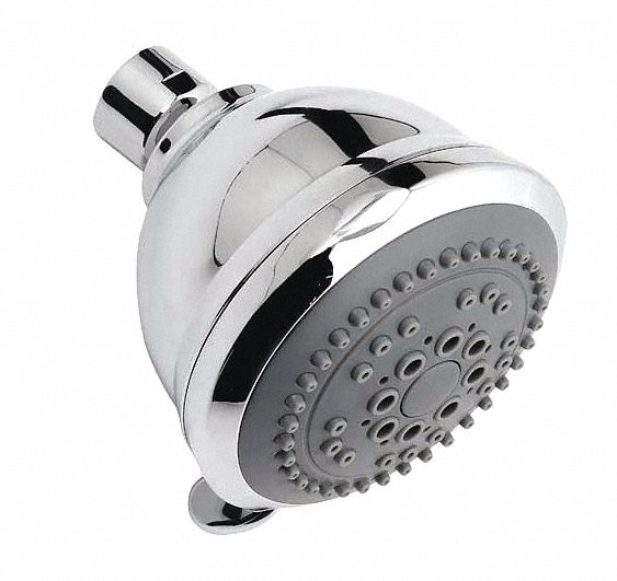 Trident Shower Head, Wall Mounted, Chrome, 1.75 gpm - 48LX93