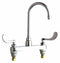 Chicago Faucets Chrome, Gooseneck, Kitchen Sink Faucet, Bathroom Sink Faucet, Manual Faucet Activation, 2.20 gpm - 1100-G2E3-317AB