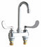 Chicago Faucets Chrome, Gooseneck, Kitchen Sink Faucet, Bathroom Sink Faucet, Manual Faucet Activation, 2.20 gpm - 895-317ABCP