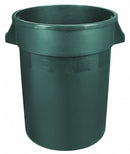 Rubbermaid 44 gal Round Trash Can, Plastic, Green - 1892475