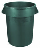 Rubbermaid 55 gal Round Trash Can, Plastic, Green - 1892480