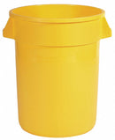 Rubbermaid 10 gal Round Trash Can, Plastic, Yellow - 1892464
