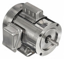 Leeson 1/2 HP Washdown Motor,3-Phase,1140 Nameplate RPM,230/460 Voltage,Frame 56C - 191414