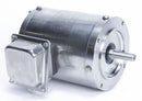 Leeson 1/2 HP Washdown Motor,3-Phase,1140 Nameplate RPM,230/460 Voltage,Frame 56 - 191419