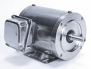 Leeson 1/2 HP Washdown Motor,3-Phase,1740 Nameplate RPM,230/460 Voltage,Frame 56C - 191204