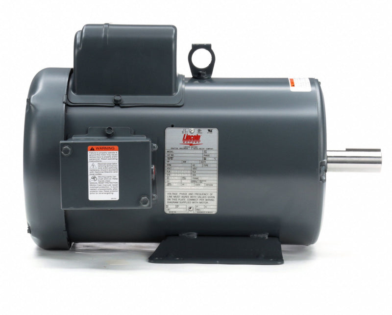 Leeson 5 HP Extra High Torque Farm Duty Motor,Capacitor-Start/Run,1755 Nameplate RPM,230 Voltage - LM24802