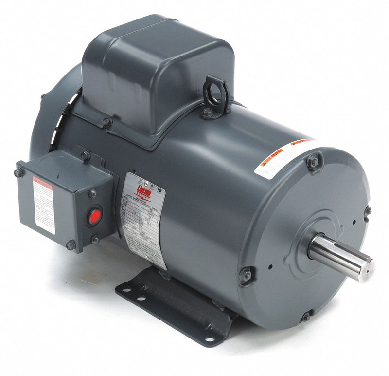 Leeson 5 HP Extra High Torque Farm Duty Motor,Capacitor-Start/Run,1755 Nameplate RPM,230 Voltage - LM24802